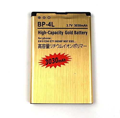 Nokia E71 E72 E90 N97 High Capacity Battery BP-4L For Nokia E61i N810 / Nokia E52 E55 E6-00 E61i E63 / Nokia E71 E72 E90 N97 3030 mAh