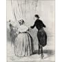 Honor� Daumier (The charity festival: "Madam, we have the best interests of the poor dancing, let's also a glass of cha - 13x19