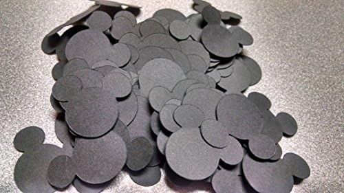 Die Cuts - Disney Mickey Mouse Confetti - Black - 100pcs