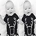 Juicart Baby Novelty Romper Boutique Bodysuit Animal Deer Print Onesie (12-18 Months)