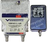 Viewsonics VSMA601C-10R 1-Port TV Signal Booster Amplifier with Active Return Path (Retail Package with 5-Year Warranty)