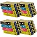 CiberDirect Compatible Ink Cartridge Replacements for Epson T0715 (T0711-4 multipack). 16 pack (4 Black, 4 Cyan, 4 Magenta, 4 Yellow). For use with Epson Stylus B40W, BX300F, BX310FN, BX600FW, BX610FW, D120, D120 WiFi, D78, D92, DX4000, DX4050, DX4400,DX4450, DX5000, DX5050, DX6000, DX6050, DX7000F, DX7400, DX7450, DX8400, DX8450, DX9400 WiFi, DX9400F, S20,S21, SX100, SX105, SX110, SX115, SX200, SX205, SX210, SX215, SX218, SX400, SX405, SX410, SX415, SX510W, SX515W, SX600FW, SX610FW.