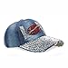 Deer Mum Lady Studded Rhinestone Lip Design Adjustable Baseball Cap