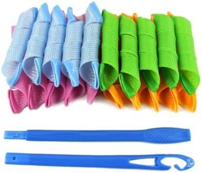 New 20pc Long And Wide Curlformers Magic Leverag Spiral Hair Curlers With Hook