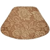 Golden Brown Jacquard Wedge-Shaped Placemat for Round Tables