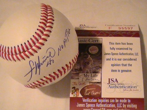 FRANCISCO LIRIANO SIGNED AUTOGRAPHED MLB NO HITTER BASEBALL MINNESOTA TWINS JSA COA AUTO