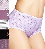 5 Pack Cotton Rich High Rise Assorted Midi Briefs