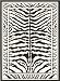 Home Dynamix Area Rugs: Zone: 7160: Zebra Rug: 3' 7