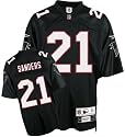 Deion Sanders Atlanta Falcons Black NFL Premier 1992 Throwback Jersey