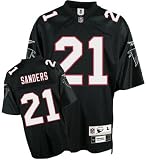 Deion Sanders Atlanta Falcons Black NFL Premier 1992 Throwback Jersey