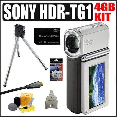 Sony HDR-TG1 4MP High Definition Handycam Camcorder Plus 4GB Accessory Outfit - Sony ASONHDRTG1K1