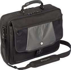 Targus Blacktop Deluxe Case with Dome Protection Designed to Protect  upto 17 Inch Laptops CPT401DUS (Black with Grey Accents)