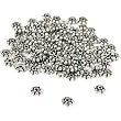 100 Sterling Silver Bali Spacer Daisy Beads Flower 4mm
