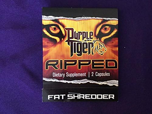 VistaLife Purple Tiger RIPPED, the Fat Shredder, Dietary Supplement 5 Sample Packs (10 Pills)
