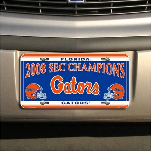 Buy Florida Gators 2008 SEC Conference Football Champions Metal License Plate by Football Fanatics
