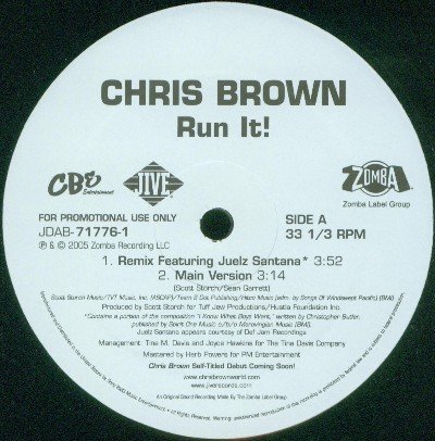 Chris Brown - Run It! Remixes-4 Versions(12 Inch Single Record/vinyl) - Zortam Music