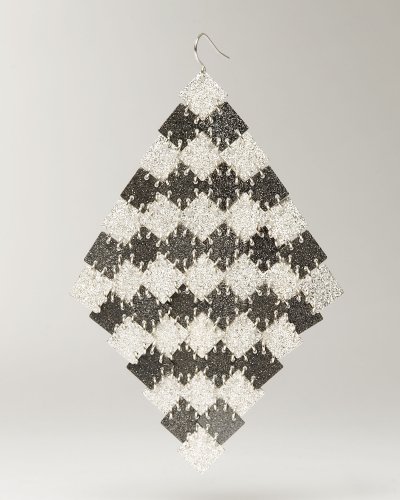 Bebe Interlocking Diamond Chandelier Earring