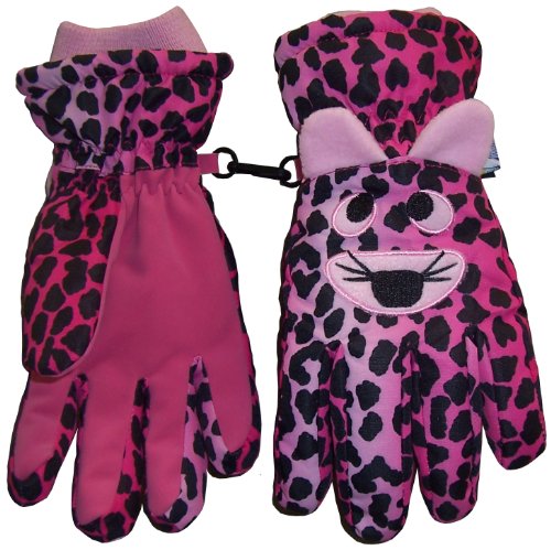 N'Ice Caps Kids Cute Animal Faces Cold Weather Thinsulate Waterproof Gloves