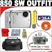Olympus Stylus 850SW 8MP Digital Camera with 3x Optical Zoom (Silver) + FREE Intova 35mm Daylight Sports Utility Waterproof Camera + Super Deluxe DB ROTH Accessory Kit