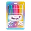 Sakura 38370 10-Piece Blister Card Glaze Assorted Color 3-Dimensional Glossy Ink Pen Set, Bright