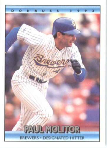 1992 Donruss # 51 Paul Molitor Milwaukee Brewers Baseball Card