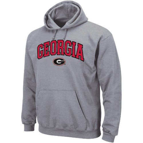 NCAA Men's Georgia Bulldogs Huddle Up Pullover Hood With Kangaroo Pocket (Carbon, Medium)