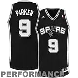 Adidas San Antonio Spurs Tony Parker Revolution 30 Swingman Road Jersey