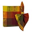 Durable Hand Woven Jacquard 100% Cotton Cocktails Napkins 22x22 Inches Set of 12