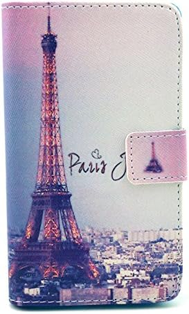 Y530 Case,Y530 Cases,Huawei Y530 Case,Huawei Y530 Cases,[XYX] Paris Eiffel Tower Graphic,Fashion Leather Wallet Flip Stand Smart Bracket Case Cover Credit Card Holder Case + Soft TPU Cover Skin For Huawei Ascend Y530 C8813 + cellphone mount
