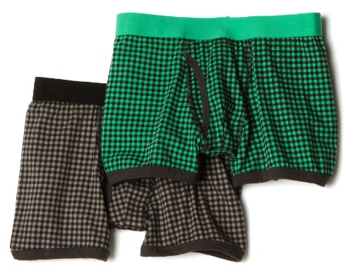 Bottoms Out Men's 2 Pack Bright Gingham Trunk