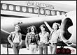 Led Zeppelin (Airplane) Framed Music Poster Print - 24" X 36"