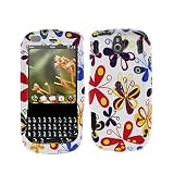 Crystal Hard Faceplate White With Butterflies Design Cover Case for PALM PIXI + Swivel Belt Clip Crystal Hard Faceplate White With Butterflies Design Cover Case for PALM PIXI + Swivel Belt Clip
