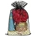 Bucasi 14x9 Large 30pcs Organza Gift Bags Drawstring Pouches for Party Wedding Favors (Black)