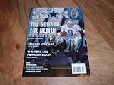 Dallas Cowboys Star magazine, August 28, 2010-Tony Romo on cover taking a snap during the Cowboys' Pre-Season game against the San Diego Chargers.