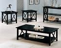 Cappuccino 3 Piece Occasional Table Set