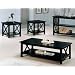 Cappuccino 3 Piece Occasional Table Set