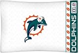 Best Quality Micro Fiber Pillow Case - Miami Dolphins NFL /Color White Size Stan