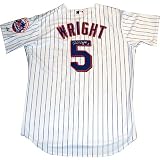 Steiner Sports MLB New York Mets David Wright Authentic Home Pinstripe Jersey (Number on Back)