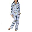Nick & Nora&reg; Womens Traveling Santa Pajamas Set - Blue