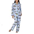Nick & Nora&reg; Womens Traveling Santa Pajamas Set - Blue