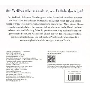 Kleiner Mann - was nun?: Roman. Gelesen von Arnold Frank
