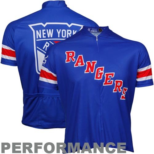 VOmax New York Rangers Stock Performance Cycling Jersey - Royal Blue (Large)