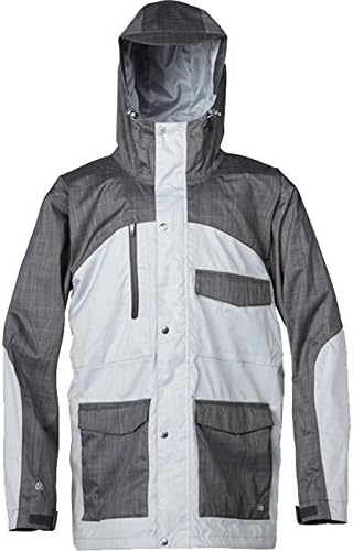 Quiksilver Snow Men's Roger That Jacket, Gray, Large