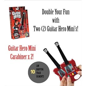 Double Guitar Hero Mini Carabiner by 