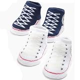 Converse 0-6 Months Navy/White 2 Pack Booties