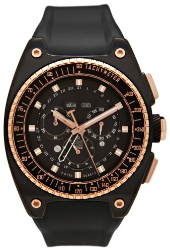 ESQ by Movado Men’s 7301322 Fusion Chronograph Black Rubber Strap Watch