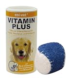 Europet Bernina 699-404461 Promopack Ebi-Vet Tabletten Vitamin-Plus Hund 150 g plus Luffa-Spielball 6 cm