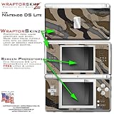 Nintendo DS Lite Camouflage Brown WraptorSkinz Skin Kit by TuneTattoozTM