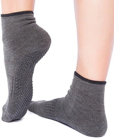 Pacific Sock Exchange Wooly Grips Indoor Socks with Nonslip Rubber Nibs (Small)