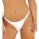 (Ship from US) Lady Sexy Rhinestone Heart Belly Waist Belt Chain